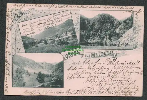 138610 AK Metzeral Elsass 1898 Fischboedle Volmsa Tal