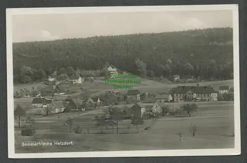 138667 AK Sommerfrische Hetzdorf Fotokarte 1934