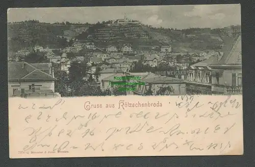 138658 AK Kötzschenbroda 1899 Panorama Firma Hugo Weickert