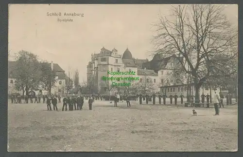 138795 AK Schloss Annaburg Spielplatz 1913