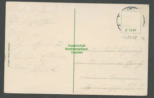 138678 AK Reichenbach i. V. Königsplatz Gasthof zum goldnen Lamm um 1915