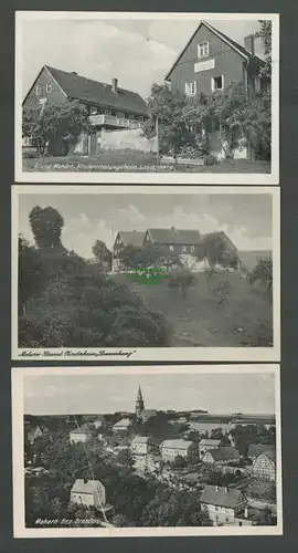 138663 3 AK Grund bei Mohorn Kindererholungsheim Sonnenhang 1953 Panorama