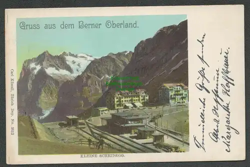 138949 AK Berner Oberland Kleine Scheidegg Bahnhof 1901