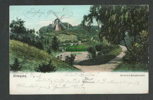 138924 AK Ottensen Hamburg Altona 1905 Partie bei der Rolandsmühle Windmühle