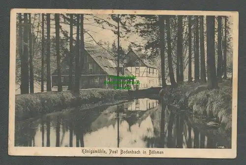 138751 AK Königsmühle Post Bodenbach in Böhmen 1927