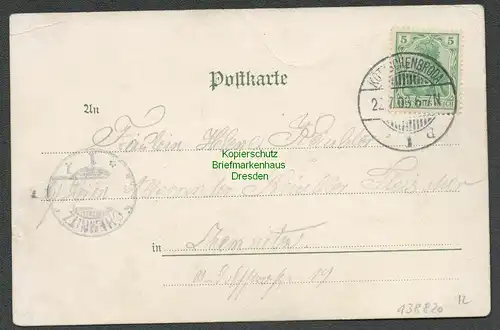 138820 AK Kronprinz Friedrich August  und Familie 1903 Kötzschenbroda