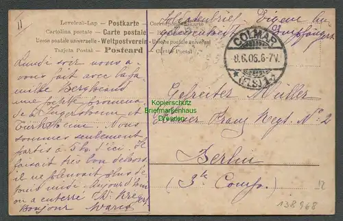 138968 AK Künstlerkarte Colmar 1906 Buchstabenkarte "C" Frau Kind