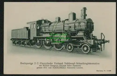 139056 AK Breitspurige 2 D-Vierzylinder Verbund Heißdampf Schnellzuglokomotive