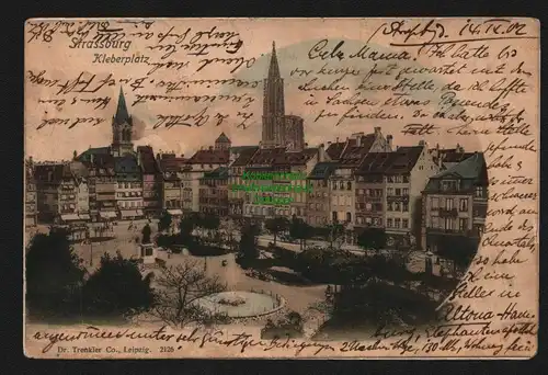 138166 AK Straßburg Strasbourg Elsass Kleberplatz 1902