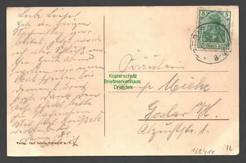 138414 AK Skwierzyna Schwerin an der Warthe 1911 Poststrasse Hüte Pelzwaren