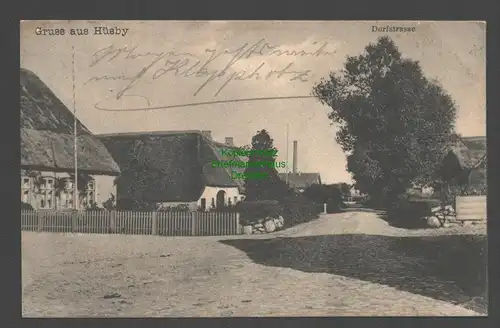 138462 AK Hüsby Dorfstraße Schleswig 1910