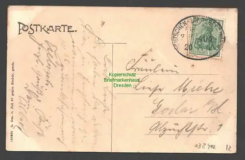 138412 AK Skwierzyna Schwerin an der Warthe 1912 Warthebrücke Bahnpost