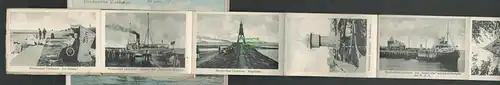 138508 AK Nordseebad Cuxhaven Alte Liebe innenliegendes Leporello 1908