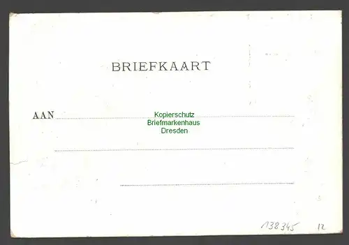 138345 AK Groningen Niederlande Lustrumfeesten Maskerade 1899