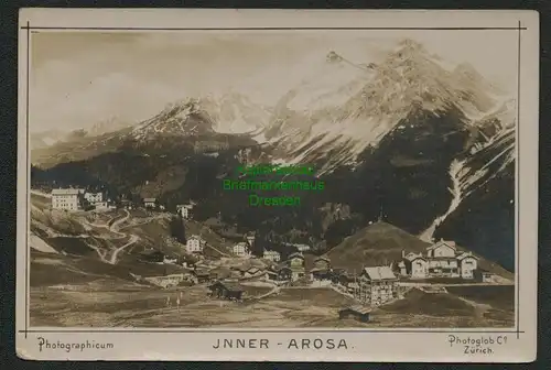 137715 Karte Inner Arosa Photographicum um 1900 Photoglob Zürich