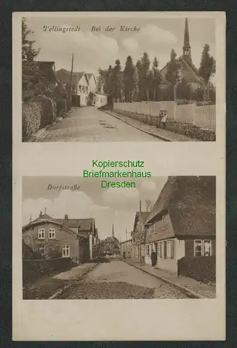 137907 AK Tellingstedt Kreis Dithmarschen Schleswig-Holstein 1936 Kirche Dorfstr