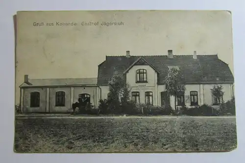 137802 AK Kobande Demen Gasthof Jägersruh um 1918