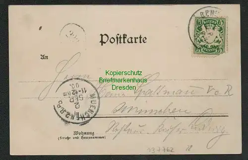 137762 AK Benediktbeuern Litho Gasthof Benediktenwand 1900