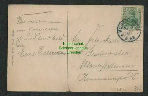 137817 AK Hohenaspe Gastwirtschaft zur Linde 1909 Inh. J. Hühl