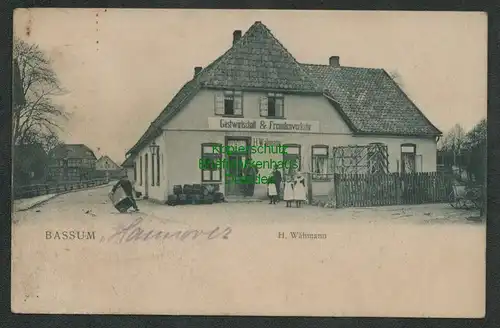 137903 AK Bassum Gastwirtschaft & Fremdenverkehr H. Wählmann 1904