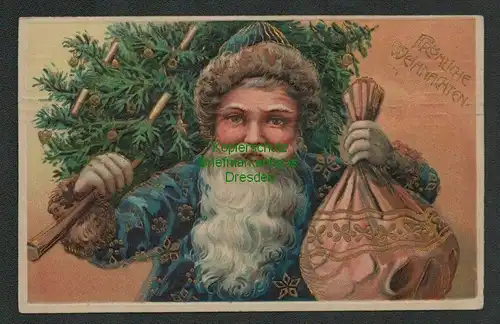 137544 AK Weihnachten Weihnachtsmann geprägt 1910