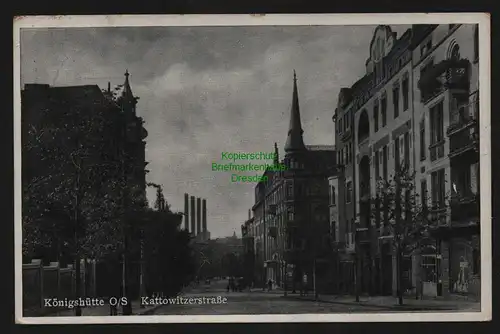 135932 AK Königshütte O.-S. Chorzow 1940 Kattowitzerstraße Feldpost