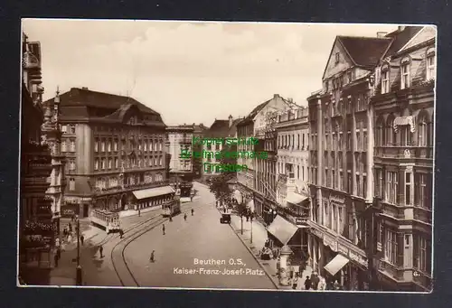 135309 AK Beuthen O.S. Kaiser Franz Josef Platz 1929 Beuthener Möbel Centrale