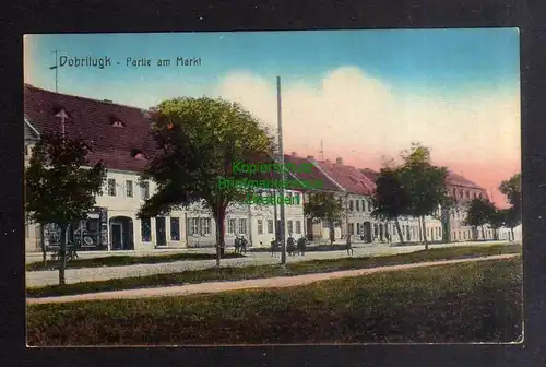 135352 AK Doberlug-Kirchhain Dobrilugk Partie am Markt um 1915