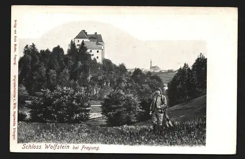 134755 AK Schloss Wolfstein bei Freyung Niederbayern um 1900