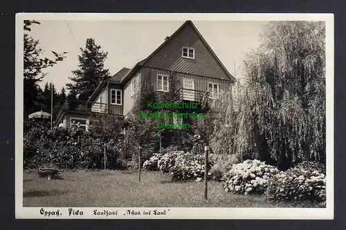 130815 AK Oppach Sachs. 1942 Fotokarte Landhaus Schau ins Land