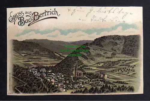 130135 AK Bad Bertrich Litho 1899