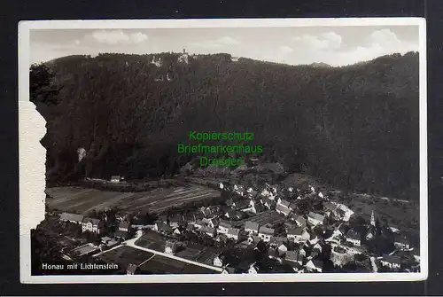 130375 AK Honau mit Lichtenstein Württemberg Fotokarte 1941