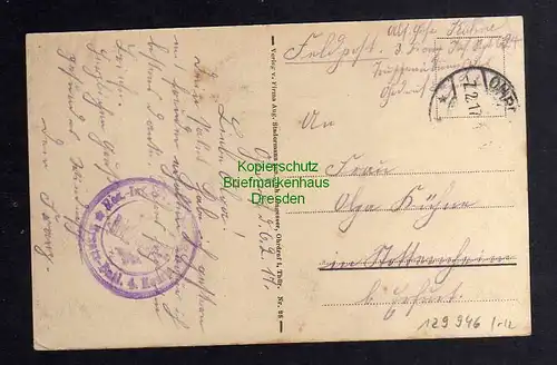 129946 AK Truppenlager Ohrdruff Teilansicht 1917 Feldpost