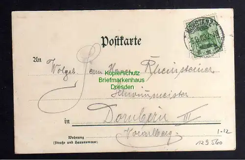 129560 AK Meersburg Litho 1902 Künstlerkarte K. Mutter