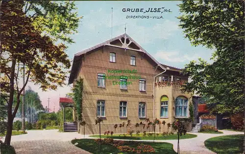 157898 AK Grube "Jlse", N.-L. 1914 Direktions-Villa