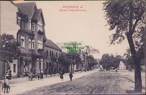 157675 AK Senftenberg L. 1917 Kaiser Friedrichstrasse Verlag Brück & Sohn Meißen
