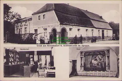 157666 AK Schiebsdorf bei Schönwalde im Spreewald um 1935 Gasthof Waldeslust