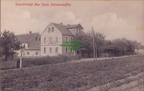 157735 AK  Schwarznaußlitz Obergurig 1916 Gastwirtschaft Max Haufe