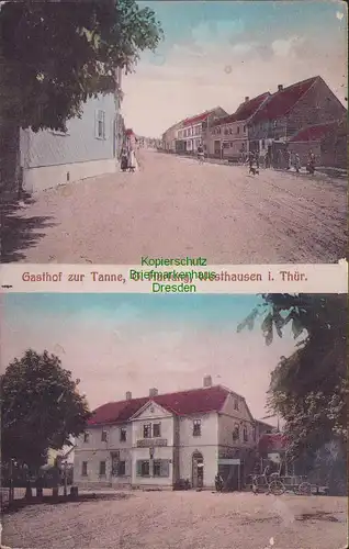 157750 AK Westhausen in Thür. Gasthof zur Tanne, O. Hartung 1914