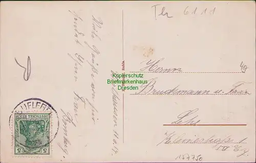 157750 AK Westhausen in Thür. Gasthof zur Tanne, O. Hartung 1914