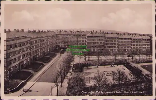 157772 AK Chemnitz Zschopauer Platz Terassenhof um 1930