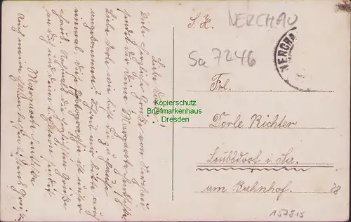 157815 AK Nerchau um 1920 Fotokarte Gornewitzerstraße 38 Hentschke