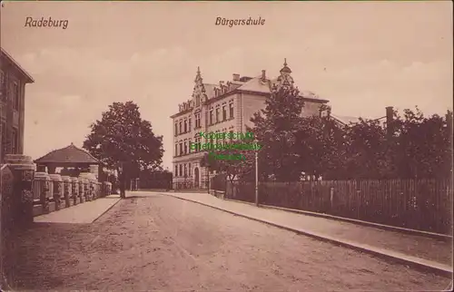 157801 AK Radeburg um 1915 Bürgerschule