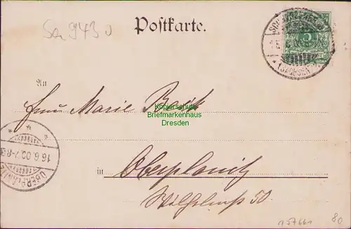 157661 AK Schwarzenberg 1900 Geschäftshaus Julius Gärtner