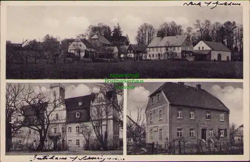 157779 AK Bellwitz Post Kittlitz bei Löbau 1933 Schloss Gutshaus