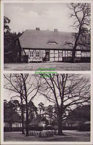 157830 AK Dübener Heide Torfhaus bei Doberschütz 1932 Schankwirtschaft Deutrich