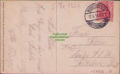 157846 AK Schlepzig Spreewald Tennert´s Gasthof 1919 Neulübbenau Unterspreewald