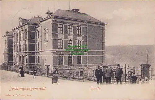 157882 AK Johanngeorgenstadt 1908 Schule