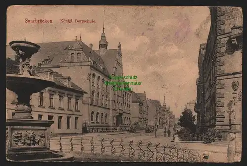 149464 AK Saarbrücken Königliche Bergschule 1918
