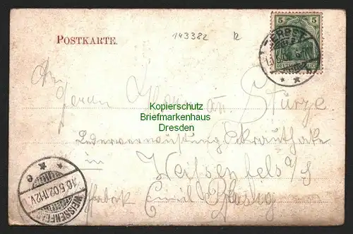 143382 AK Zerbst Anhalt 1902 Rathaus